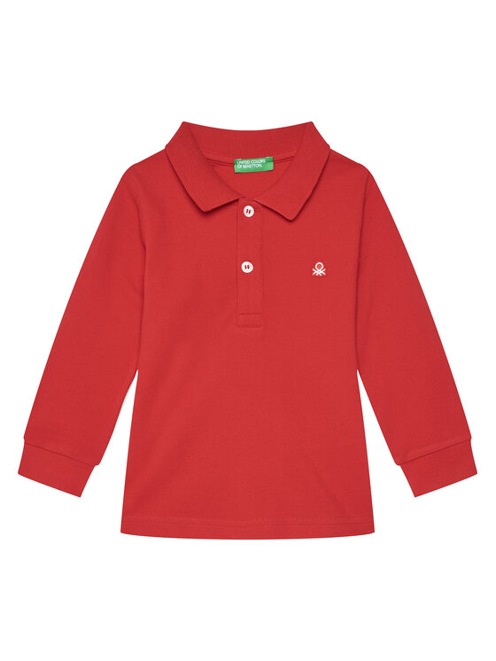 United Colors Of Benetton Polo 3089G3009 Czerwony Regular Fit