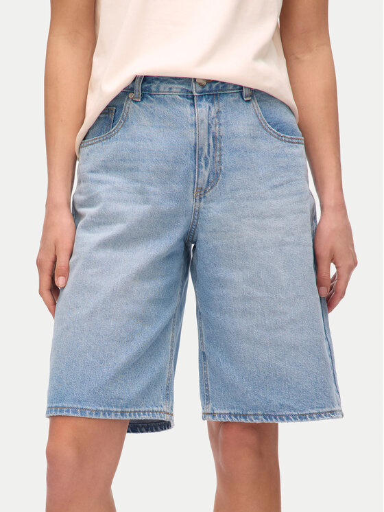 Vero Moda Szorty jeansowe Raila 10334376 Niebieski Loose Fit