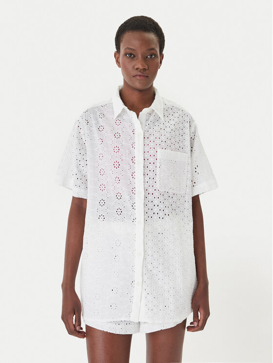 LAUREN RALPH LAUREN Koszula 21484383 Biały Relaxed Fit