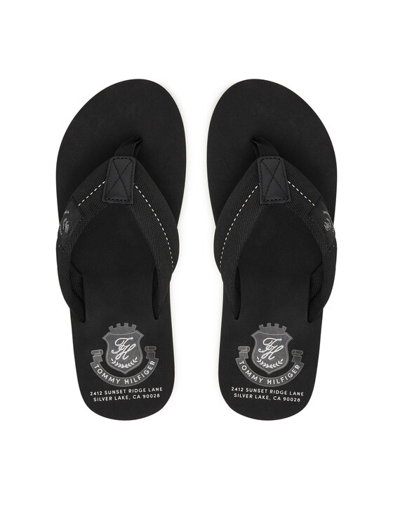 Tommy Hilfiger Japonki Patch Hilfiger Beach Sandal FM0FM05804 Czarny