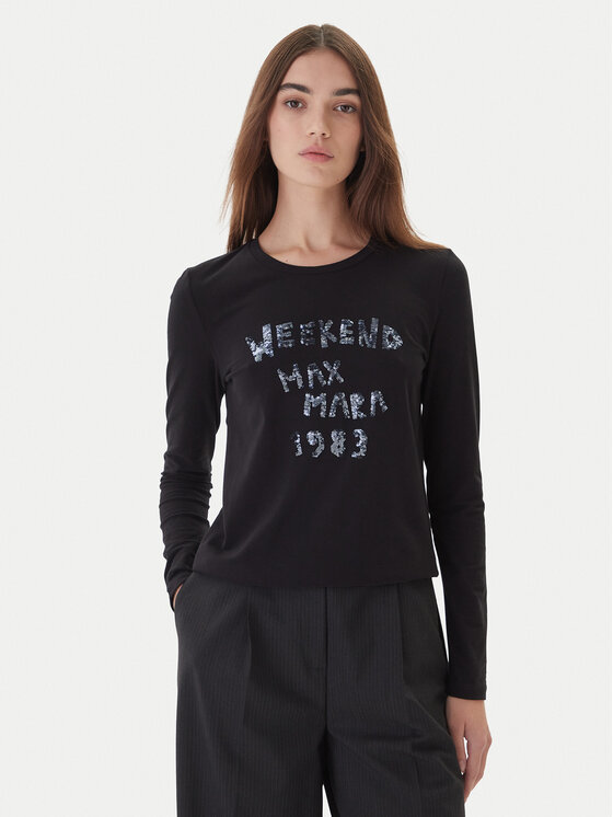 Weekend Max Mara Bluzka Renoir 2525946032 Czarny Regular Fit