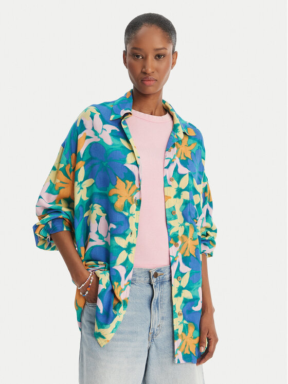 Billabong Koszula Summer Love EBJX603004 Niebieski Oversize