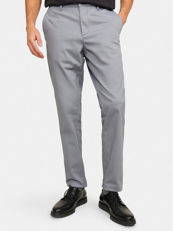 Jack & Jones Chinosy Marco 12150148 Szary Slim Fit
