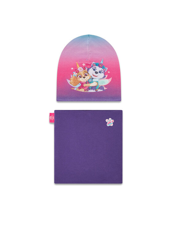 Paw Patrol Komplet czapka i komin CEO-ACCCS-AW25-316PAW Fioletowy