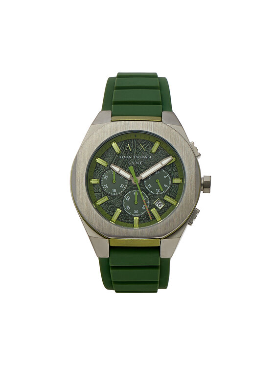 Armani Exchange Zegarek Sync AX4292 Zielony miniaturka
