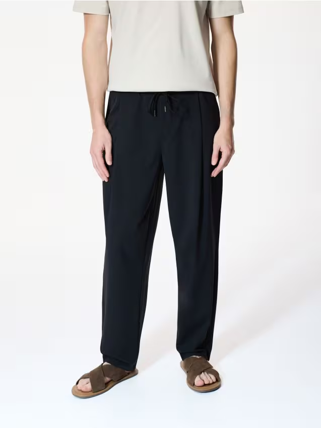 Reserved - Spodnie comfort fit - czarny