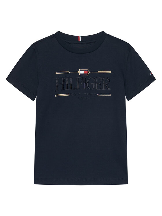 Tommy Hilfiger T-Shirt Icons KB0KB10360 Granatowy Regular Fit