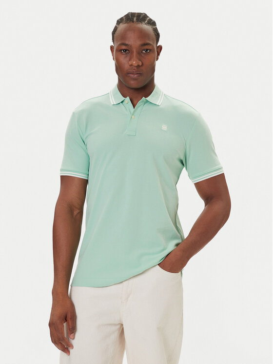 G-Star Raw Polo Dunda D17127-5864 Zielony Slim Fit
