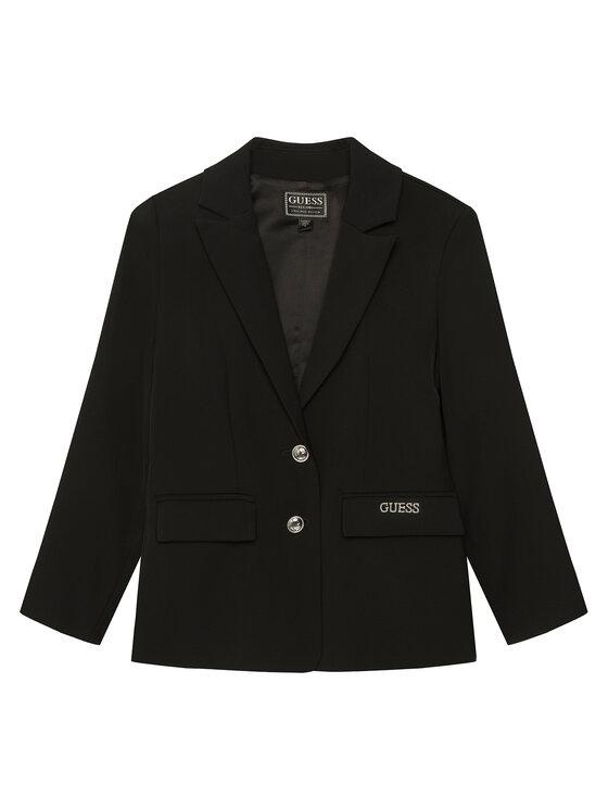 Guess Marynarka J6RN02 WGUL0 Czarny Regular Fit