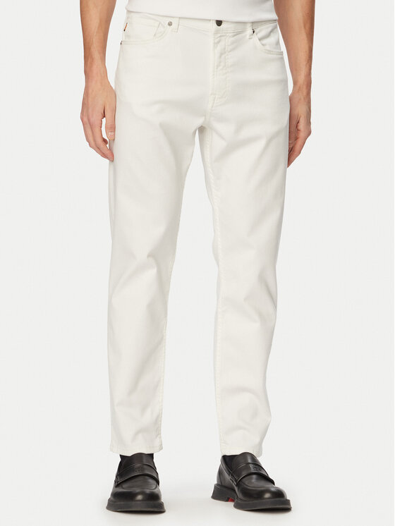 BOSS Jeansy Re Maine Bo 50561606 Kremowy Regular Fit
