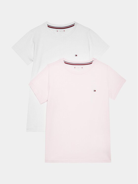 Tommy Hilfiger Komplet t-shirtów UG0UG00307 Różowy Regular Fit