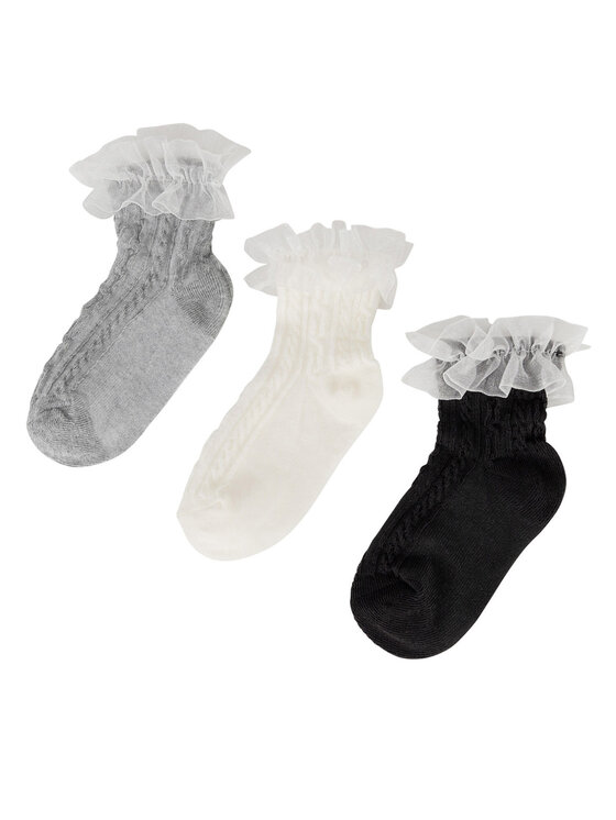 JENNY Skarpety krótkie 7KB-004-SS25 (3-pack) Biały