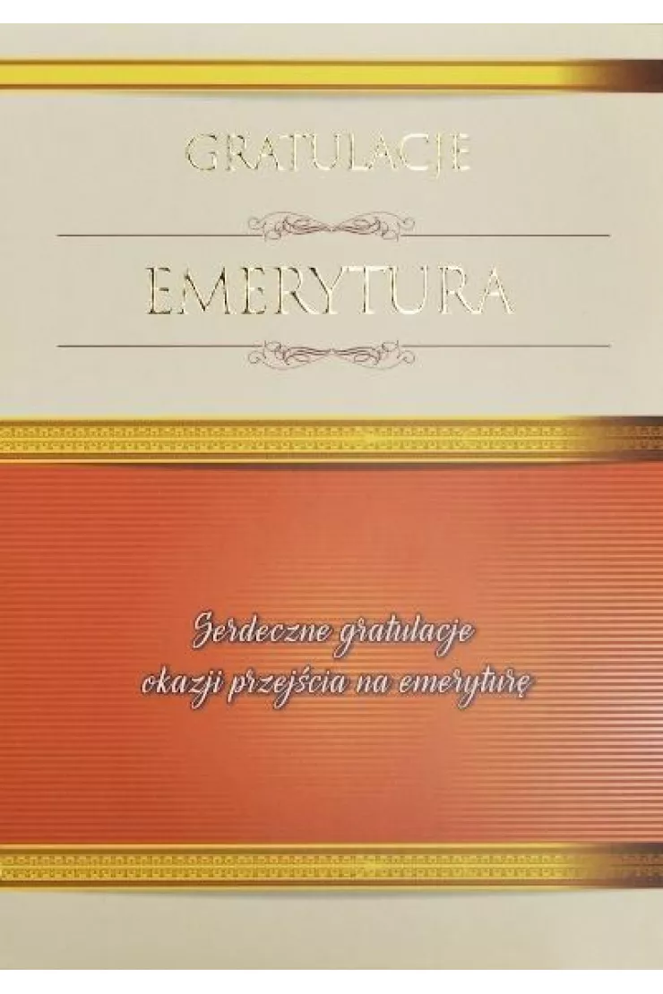 Kartka Emerytura Gratulacje! TK10