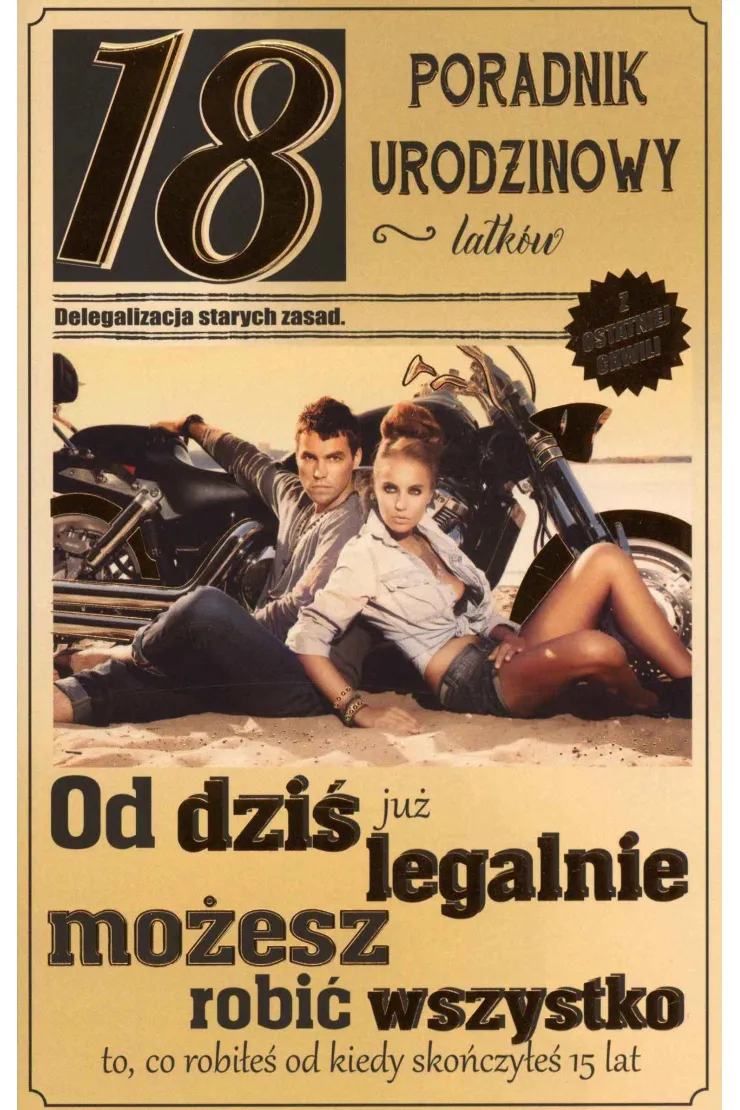 Kartka okolicznościowa Urodziny 18 U14