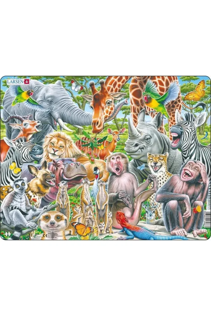 Puzzle 43 el. Selfie Wesołe afrykańskie zwierzęta