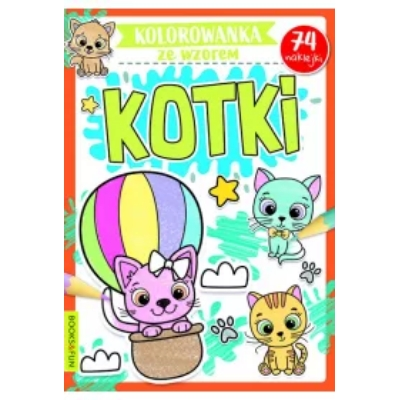 Kotki. Kolorowanka ze wzorem