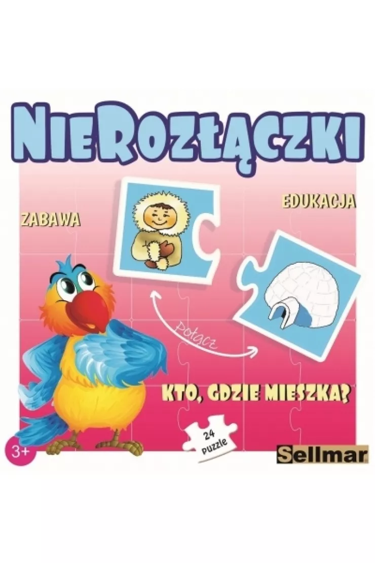 Puzzle 24 el. Nierozłączki - Kto gdzie mieszka