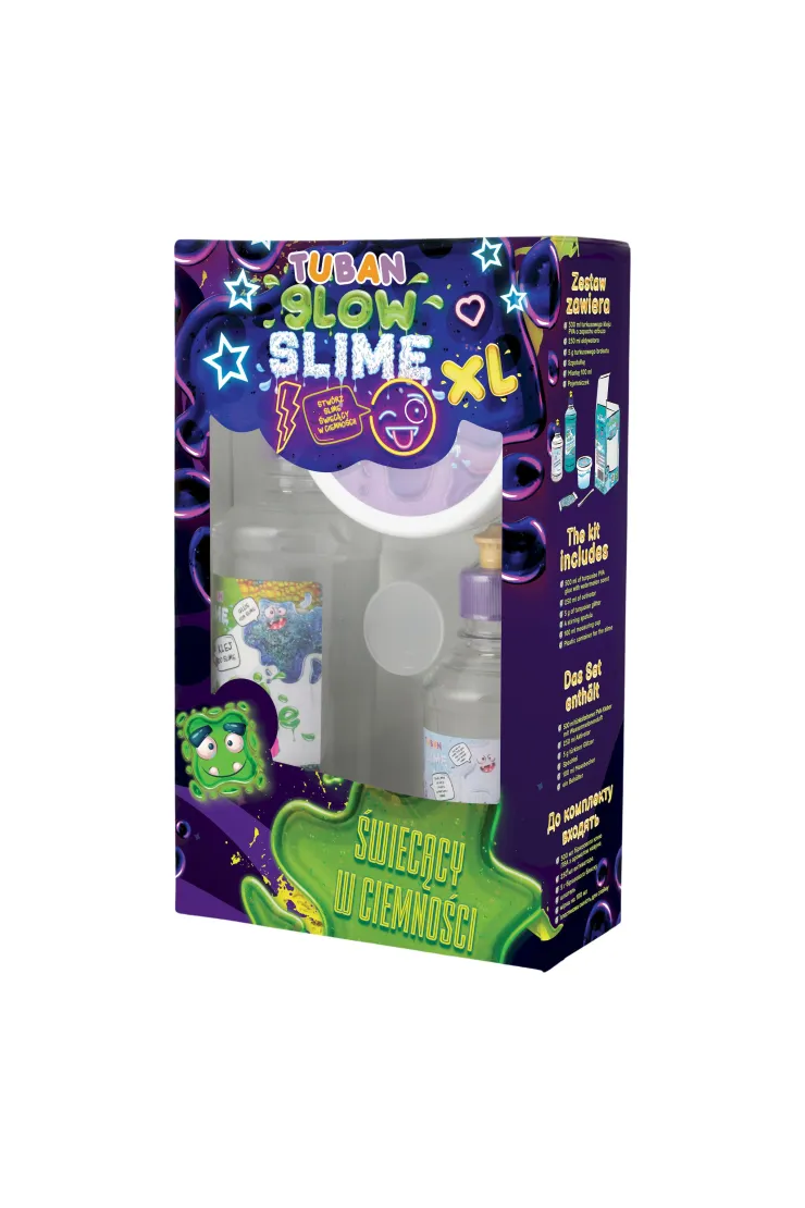 Zestaw Super Slime XL. Glow in the dark