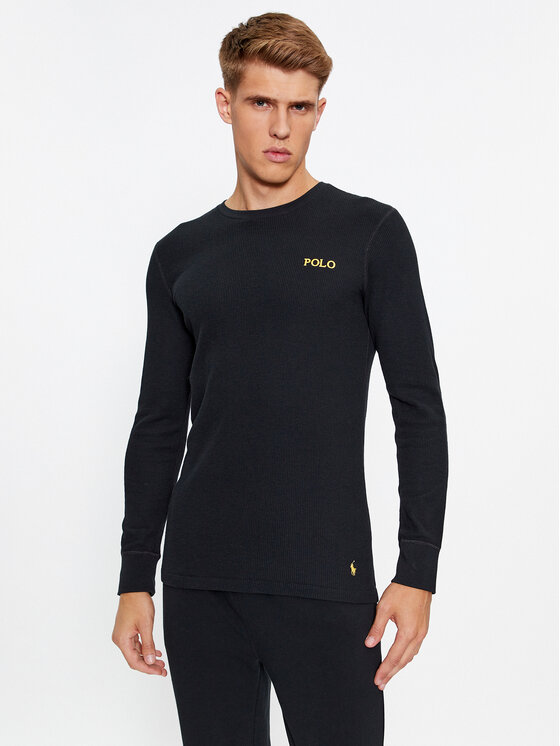 Polo Ralph Lauren Koszulka piżamowa 714899615004 Czarny Slim Fit miniaturka