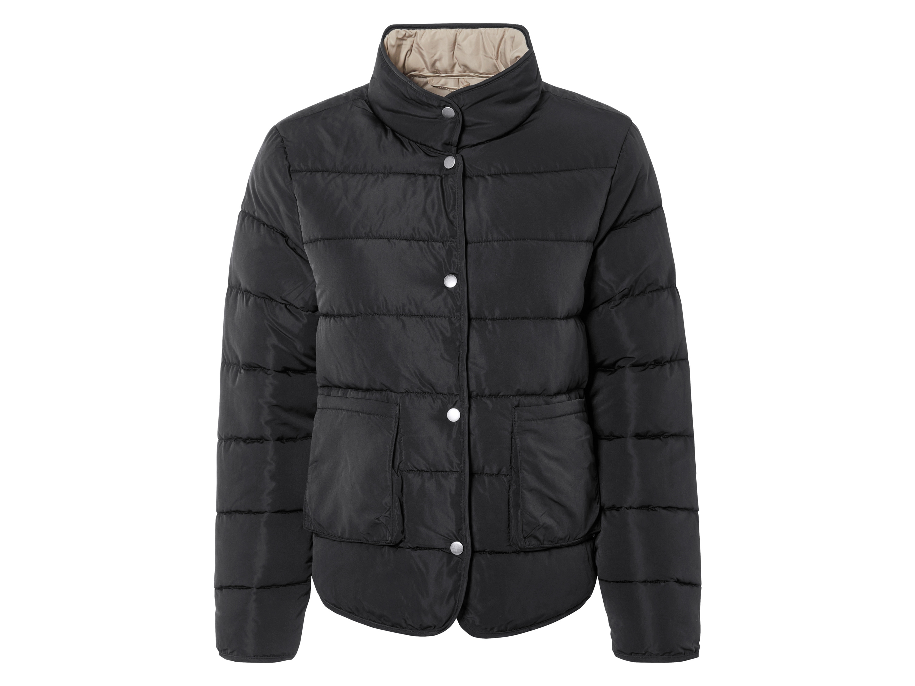 esmara® Lekka kurtka pikowana damska  (Czarny, L(44/46))