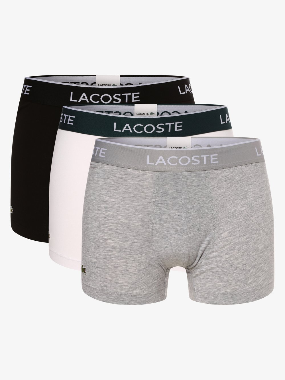 Lacoste Obcisłe bokserki pakowane po 3 szt. Mężczyźni Bawełna szary|czarny, L