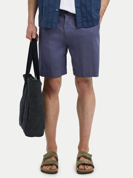 Selected Homme Szorty materiałowe 16097541 Fioletowy Loose Fit
