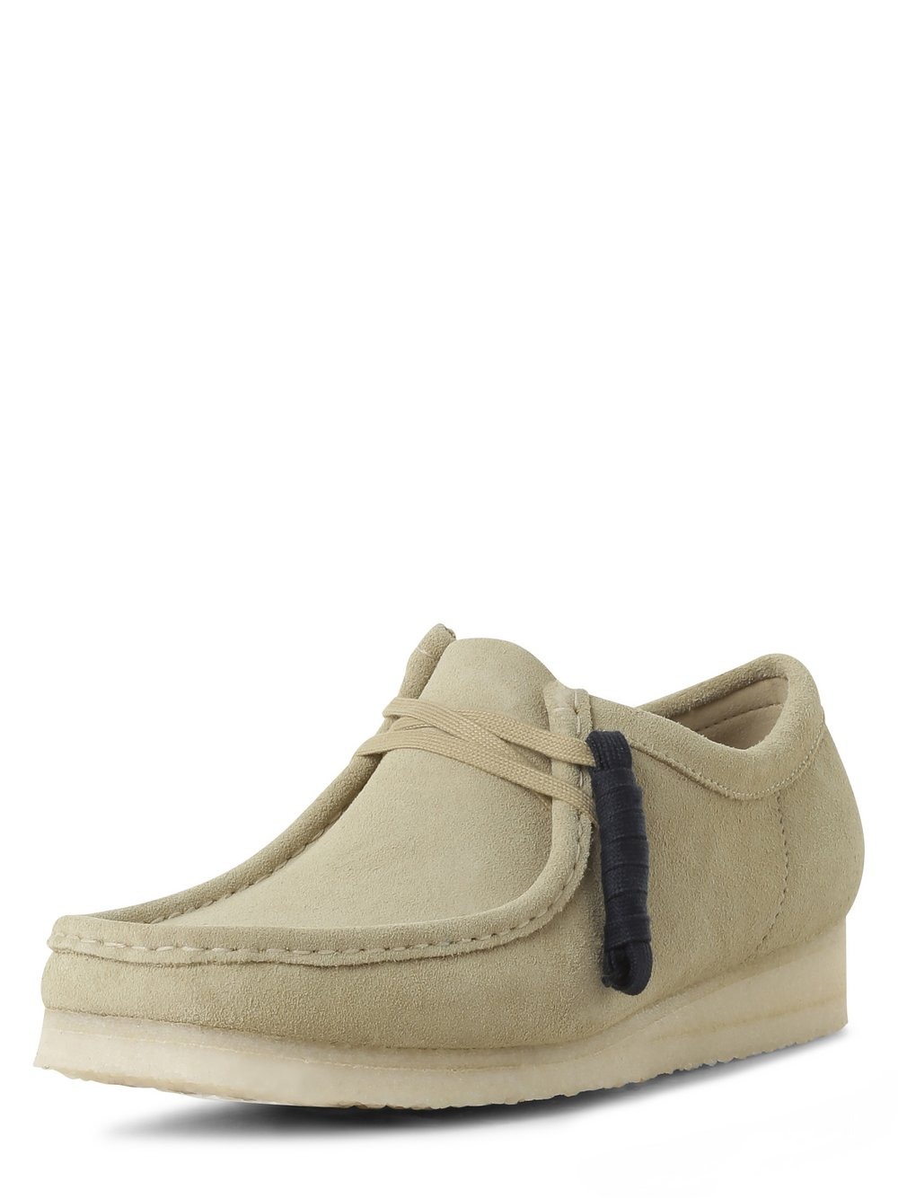 Clarks Męskie mokasyny ze skóry Mężczyźni skóra beżowy|szary jednolity, 8