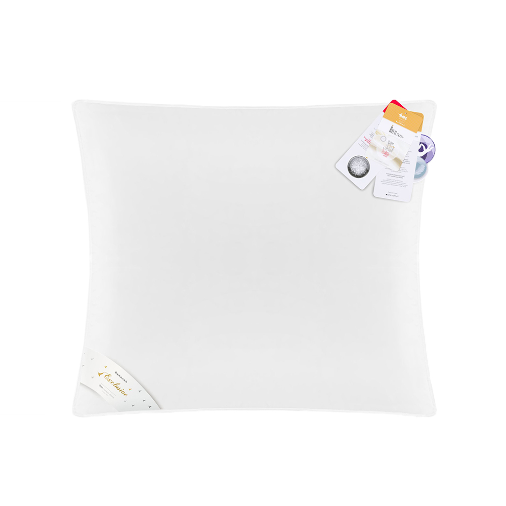 Poduszka Royal AMZ 50x60 cm Firm - twarda Jednokomorowa puch gęsi 100%, batyst bawełniany 100%