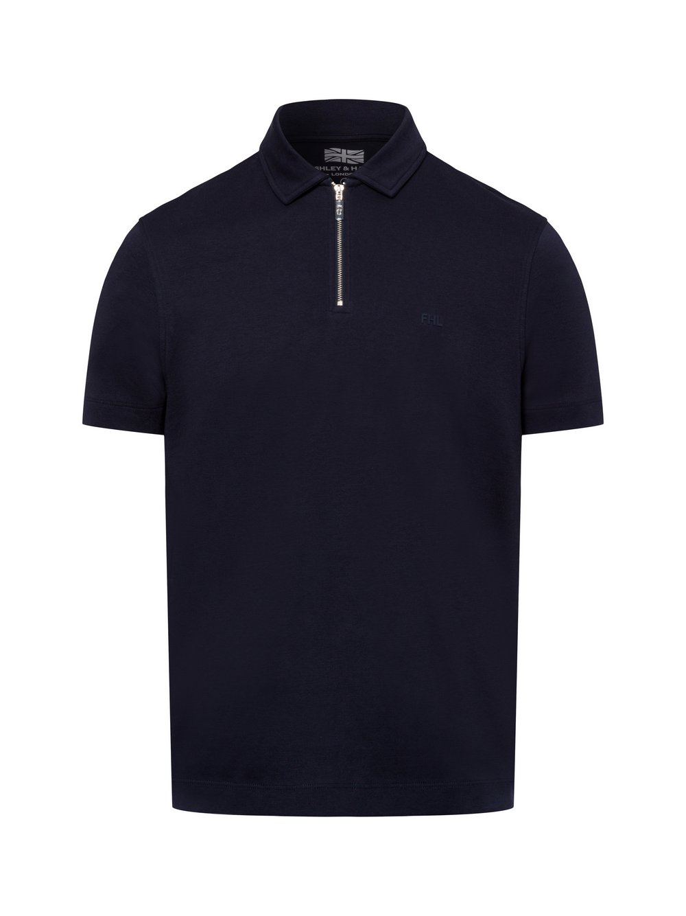 Finshley & Harding London Męska koszulka polo Mężczyźni Bawełna niebieski, S
