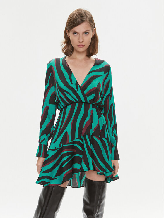Pinko Sukienka koktajlowa Akihiro 102046 A1B7 Turkusowy Regular Fit