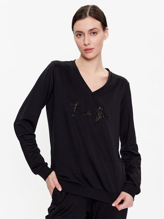 Liu Jo Sport Bluzka TA3216 F0869 Czarny Regular Fit