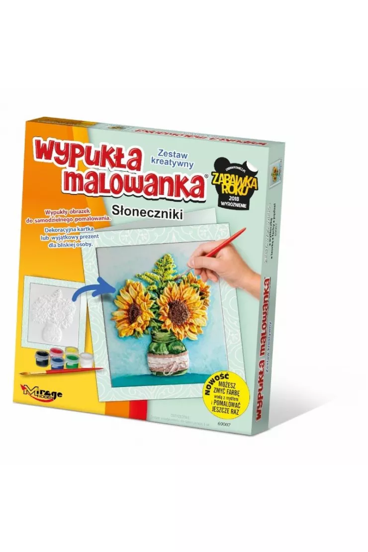 Wypukła Malowanka Kwiaty - Słoneczniki