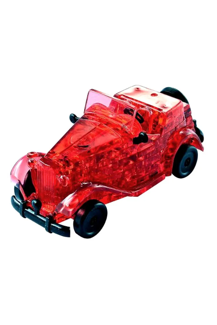 Puzzle 3D 53 el. Crystal Automobil czerwony