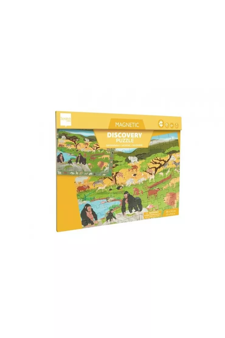 Puzzle magnetyczne i gra 2w1 Sawanna