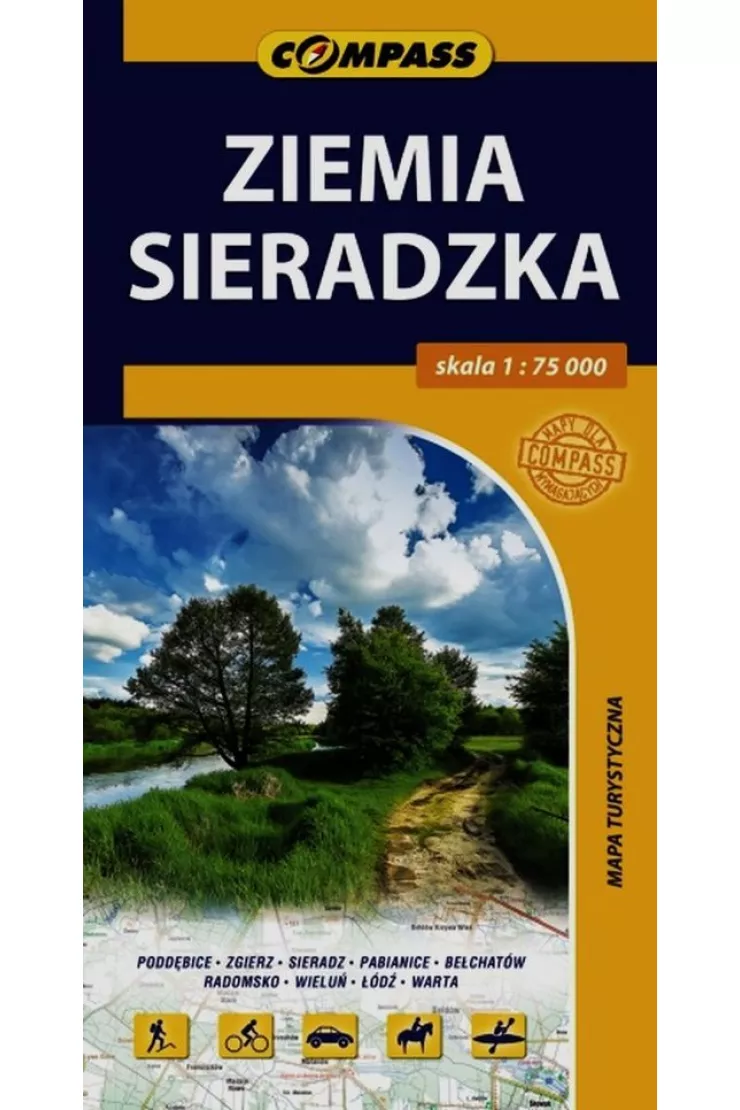 Mapa turystyczna Ziemia Sieradzka 1:75 000 miniaturka