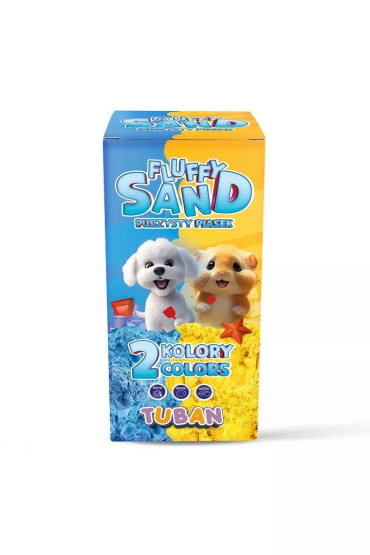 Fluffy Sand 2x70g niebieski/żółty