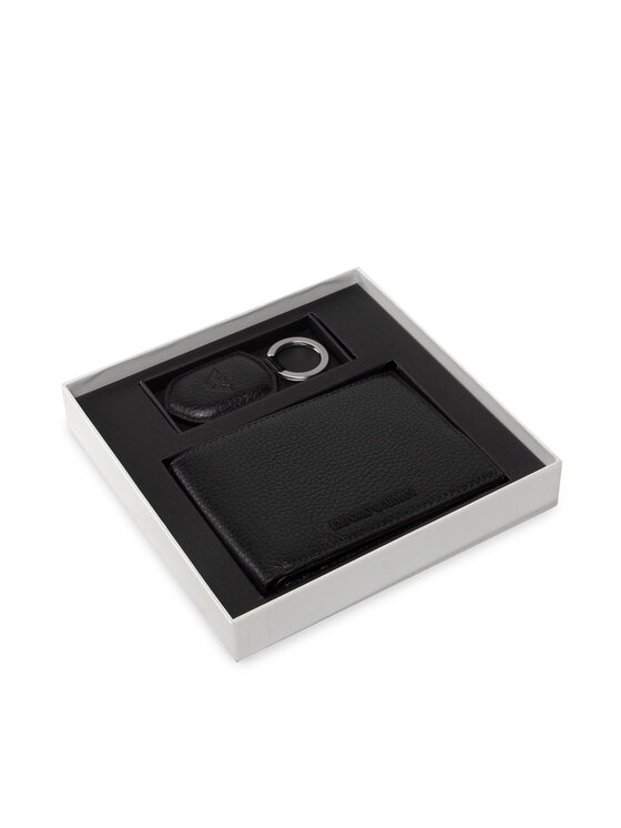 Emporio Armani Zestaw portfel i brelok Y4R222 Y068E 80001 Czarny