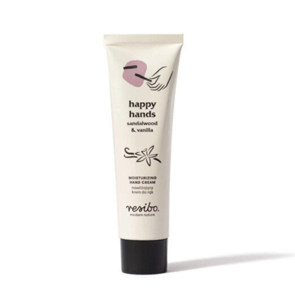 Resibo Happy Hands sandalwood & vanilla naturalny krem do rąk 50 ml