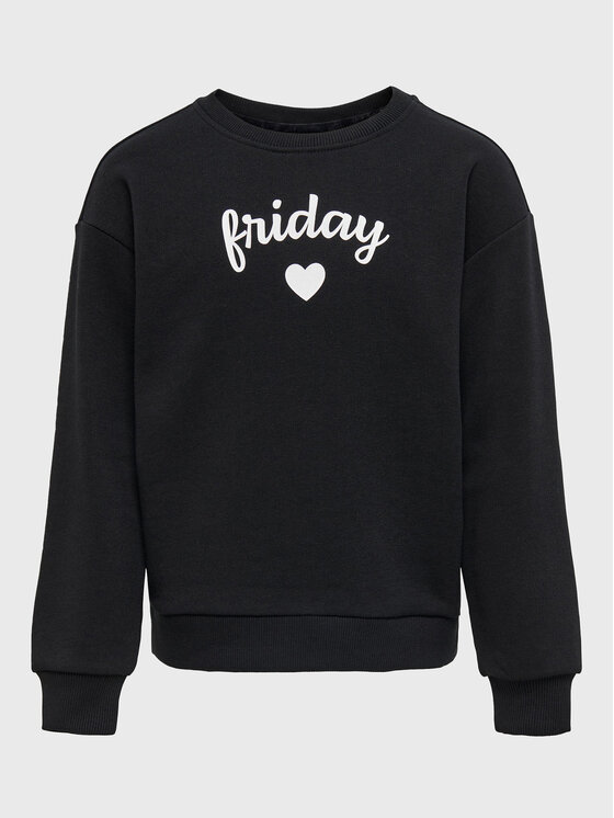 Kids ONLY Bluza Weekday 15271381 Czarny Regular Fit