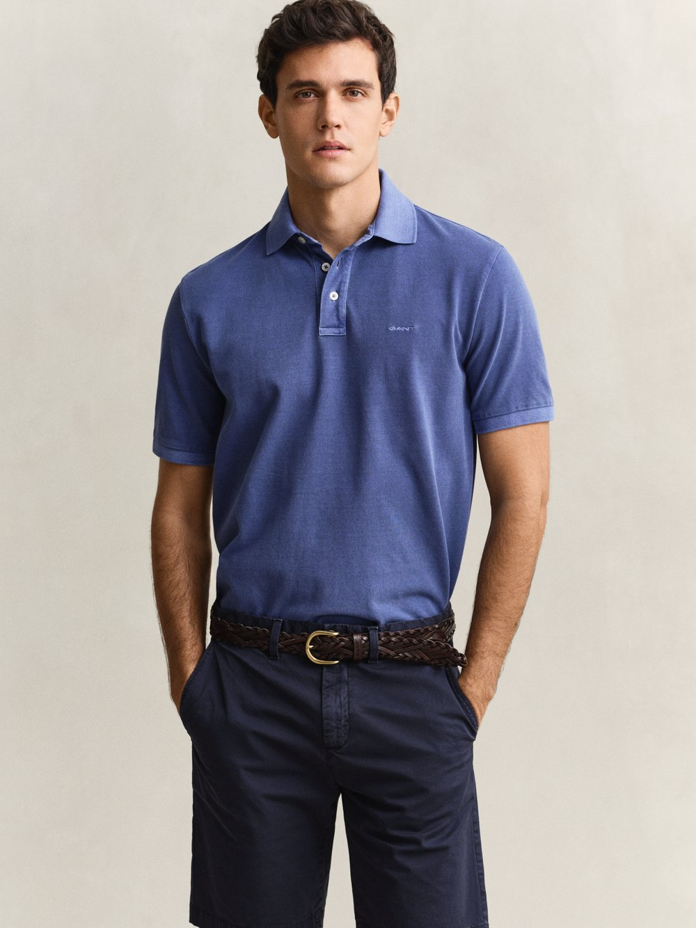 Gant Męska koszulka polo piqué Mężczyźni Bawełna (100%) niebieski, M