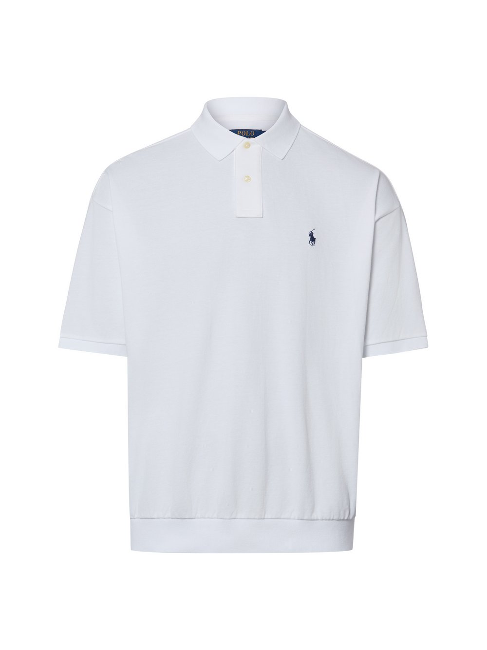 Polo Ralph Lauren Męska koszulka polo - luźny krój Mężczyźni Bawełna biały, L
