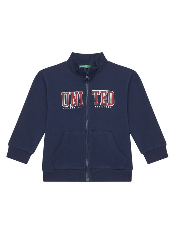 United Colors Of Benetton Bluza 3J70G5033 Granatowy Regular Fit