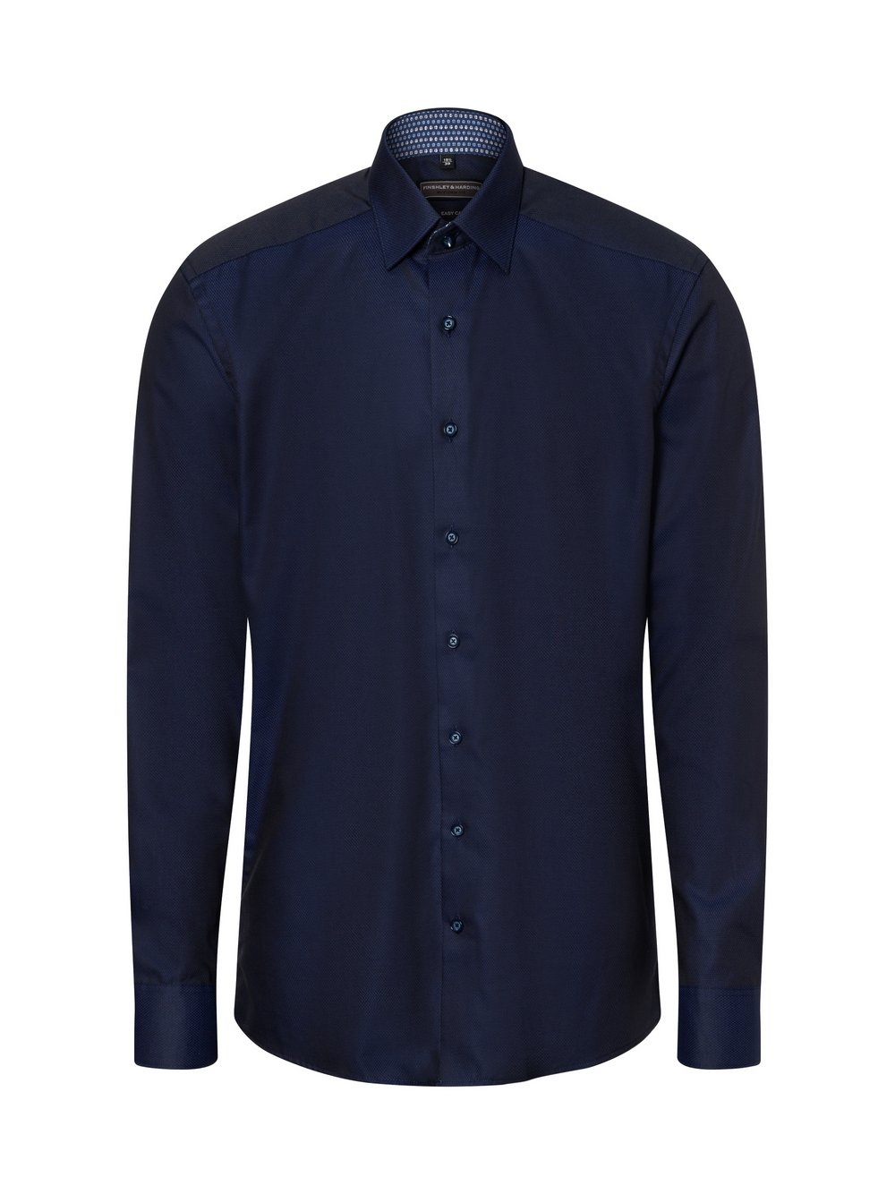 Finshley & Harding Koszula męska Mężczyźni Slim Fit Bawełna niebieski, 40