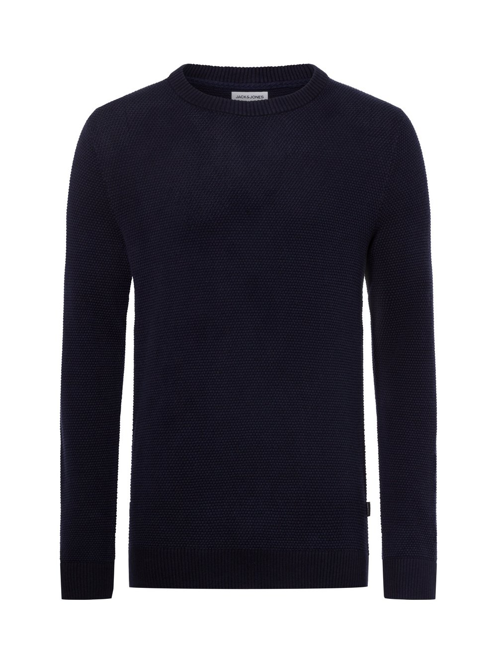 Jack & Jones Męski sweter z dzianiny - JJEGlobe Mężczyźni Bawełna niebieski, M