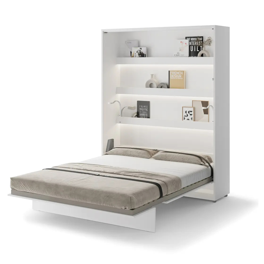 Półkotapczan pionowy BC-12 Bed Concept 160x200 cm Biały półkotapczan, półkotapczan Lenart, półkotapczany Lenart, łóżko w szafie, łóżko rozkładane, meble lenart, Bed Concept
