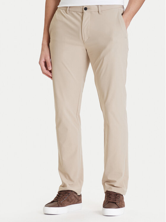Tommy Hilfiger Chinosy Denton MW0MW43408 Beżowy Slim Fit