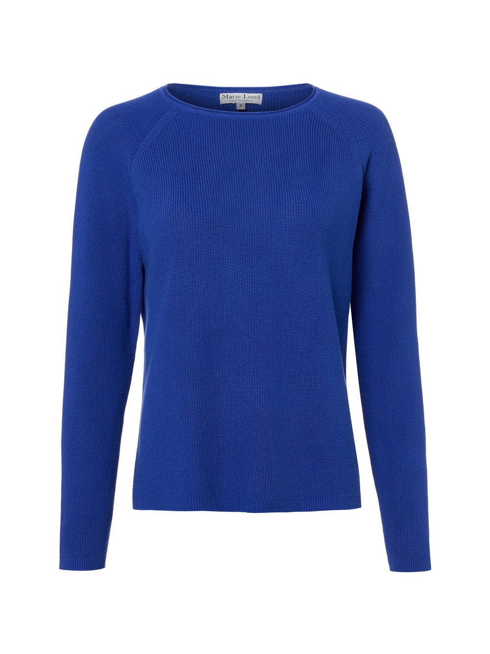 Marie Lund Sweter damski z dzianiny Kobiety Bawełna niebieski, XS