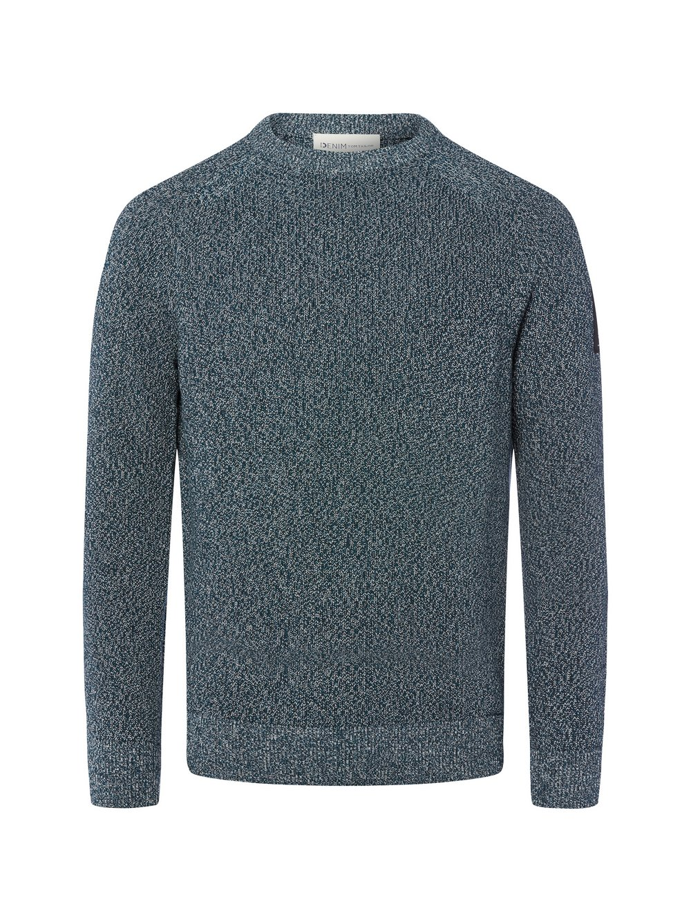 Tom Tailor Denim Męski sweter z dzianiny Mężczyźni Bawełna niebieski, XXL