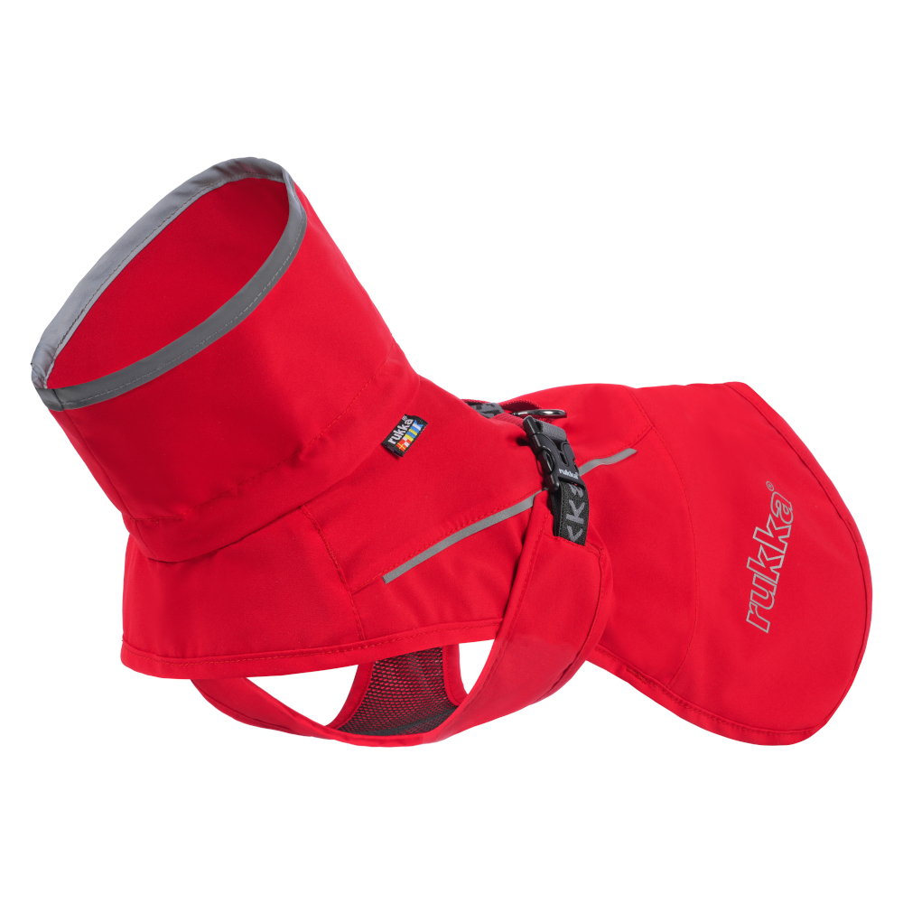 Rukka Thrill Mini kurtka przeciwdeszczowa, czerwona - Długość grzbietu ok. 20 cm
