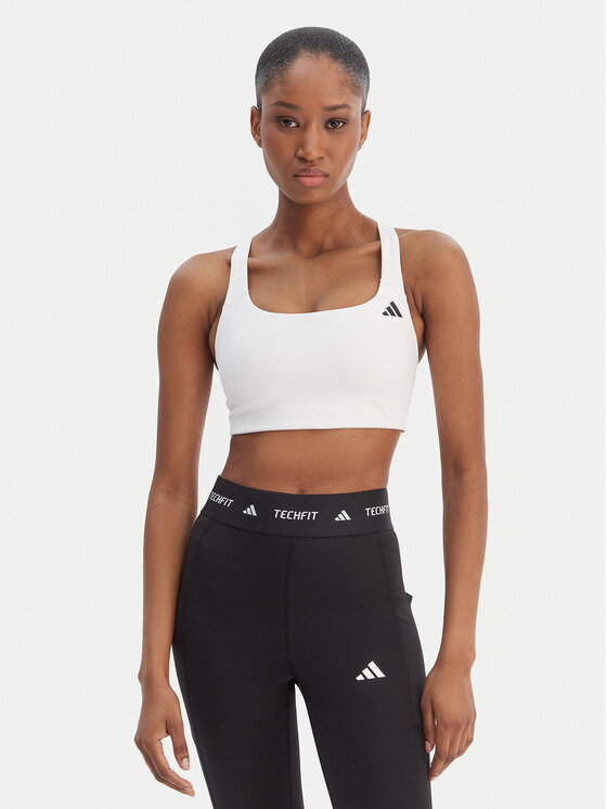 adidas Biustonosz sportowy Optime Workout KD6685 Biały